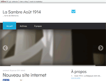 Tablet Screenshot of lasambreaout1914.blogs.lalibre.be