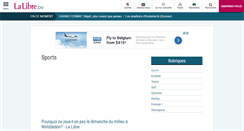 Desktop Screenshot of actualite-sportive.lalibre.be