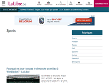 Tablet Screenshot of actualite-sportive.lalibre.be