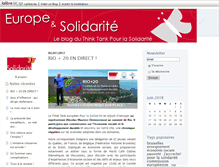 Tablet Screenshot of europeetsolidarite.blogs.lalibre.be